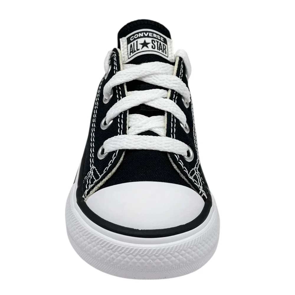 Converse Chuck Taylor All Star Toddler Boys Canvas Ox Classic Shoe 7 Black White